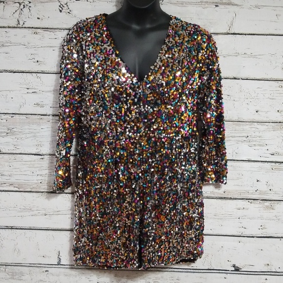 monif c sequin romper